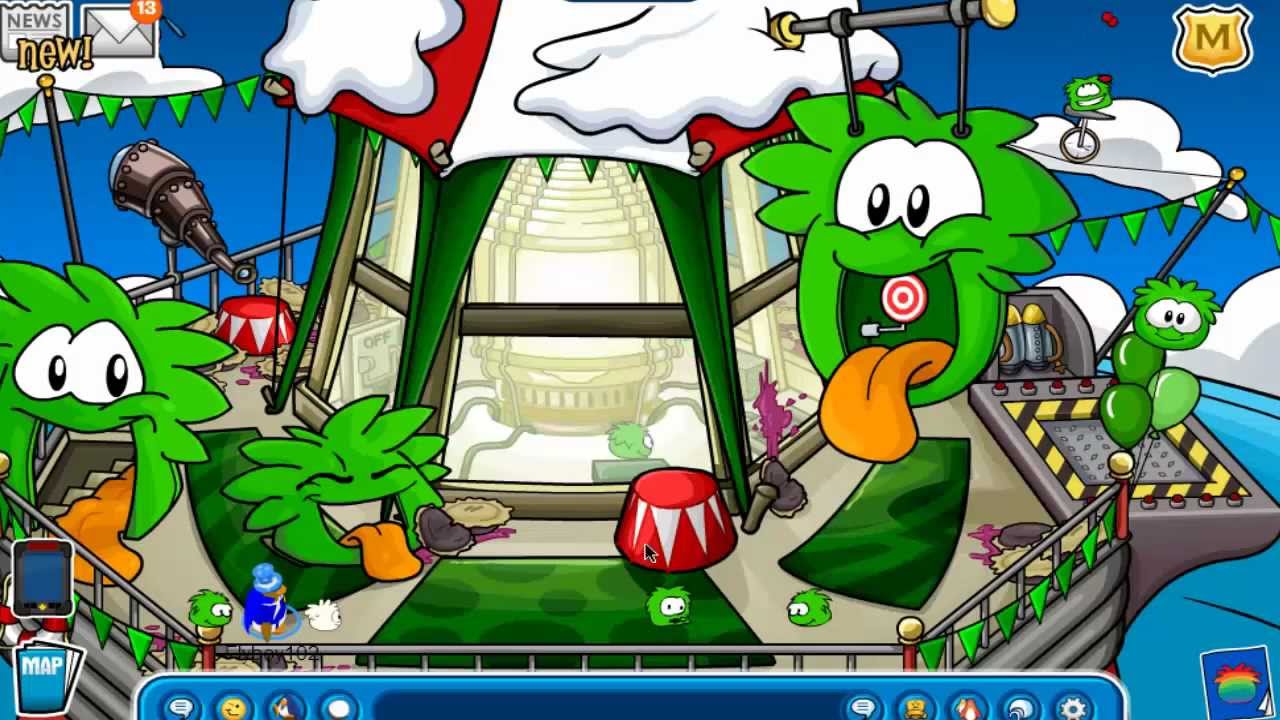 Club Penguin - Puffle Party 2013 Walkthrough