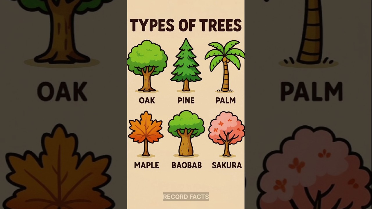 6 Types of Trees That Exist on Earth 🌳#Trees #Nature #Earth