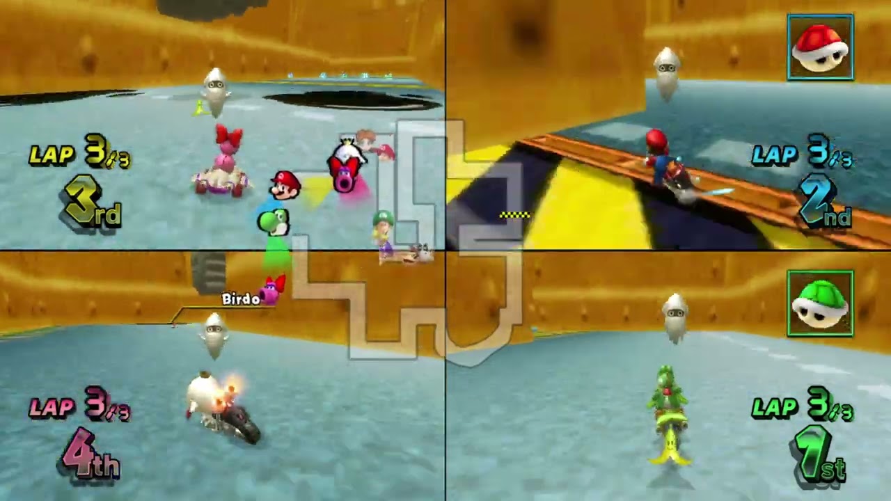 Mario Kart Wii Custom Tracks (History) ✦ 4 Players #720 (3 Tracks) Mirror