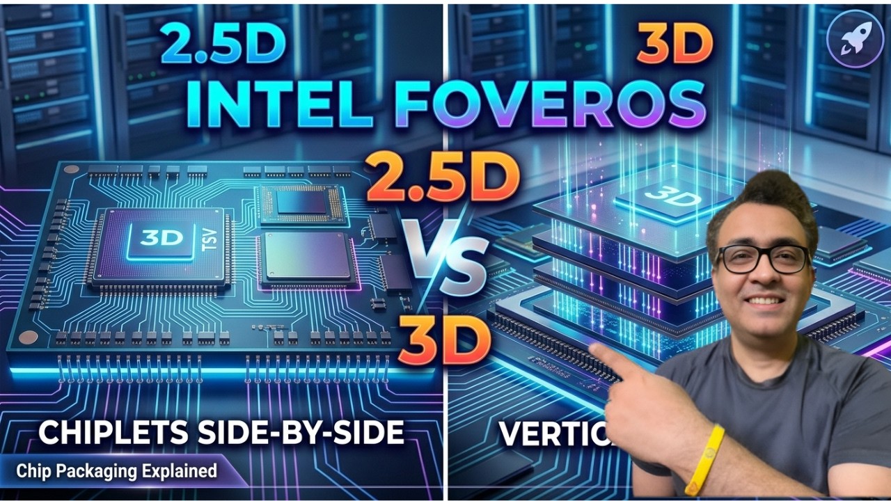 What is Intel Foveros? 2.5D vs 3D Chip Packaging 🔥 | Semiconductor | Subhasish Chakraborti