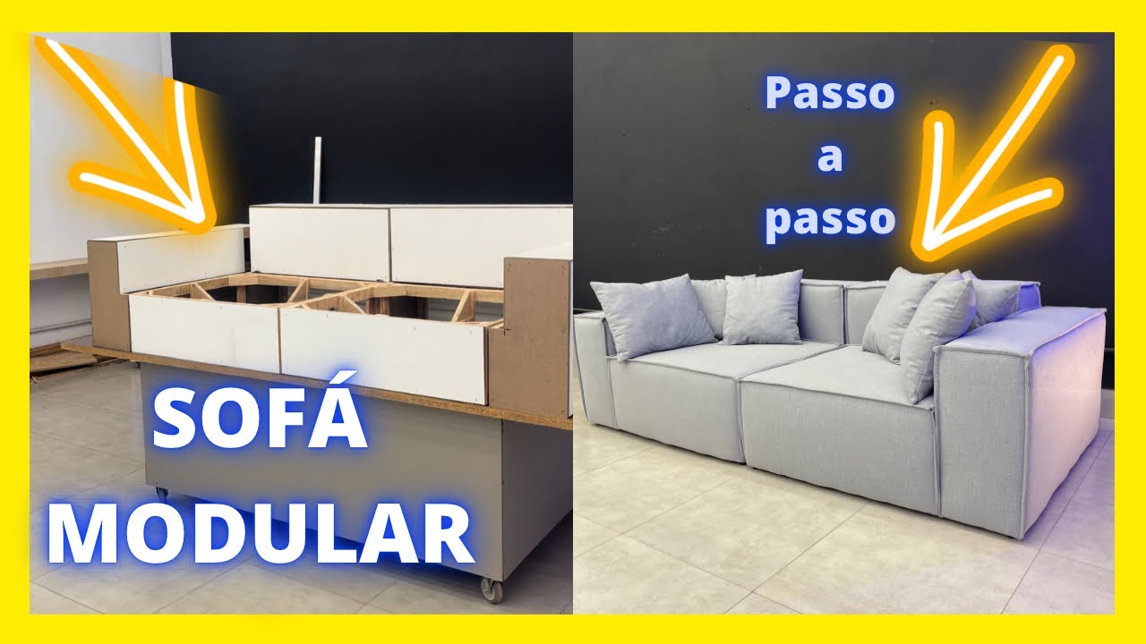 COMO FAZER UM SOFÁ MODULAR/ DIY-HOW TO MAKE A MODULAR SOFÁ.