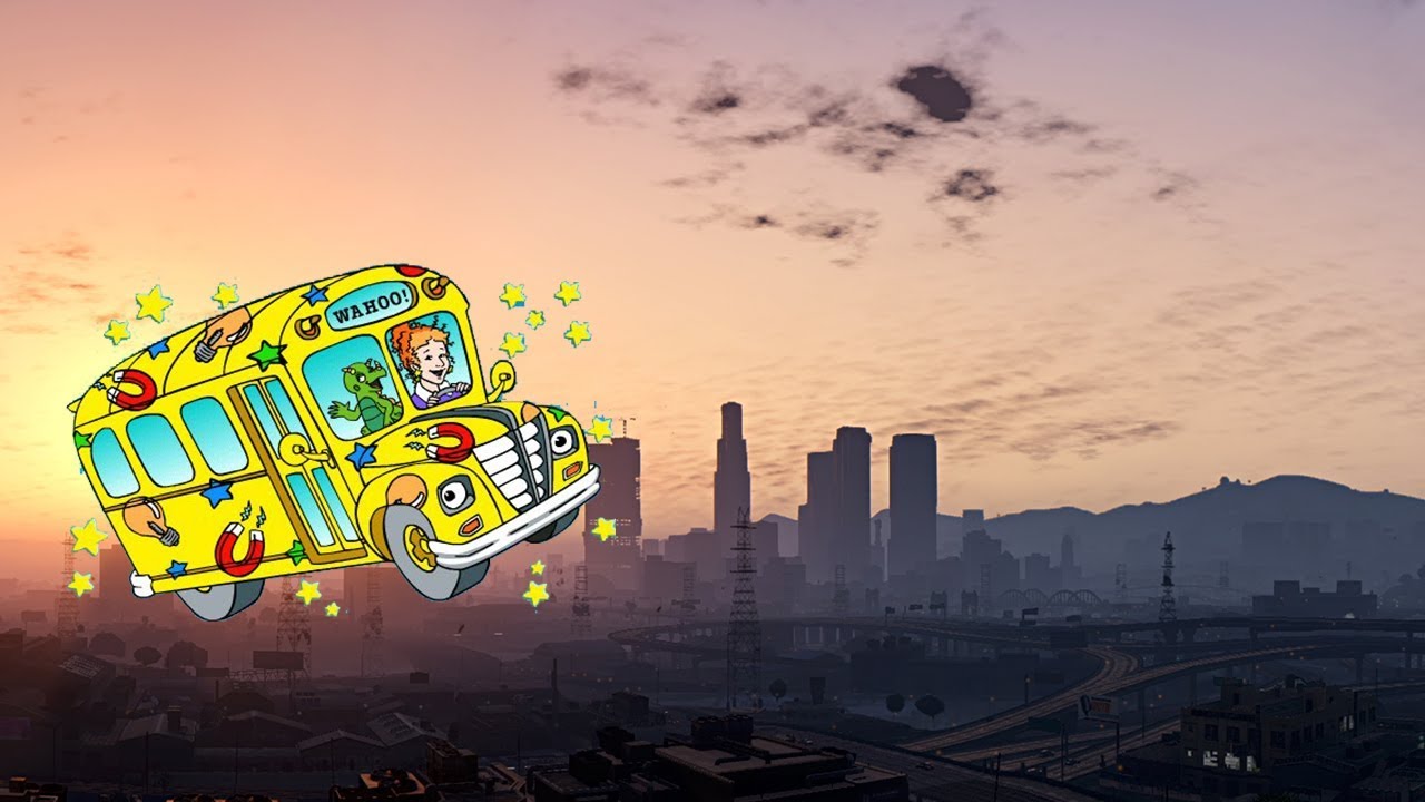 GTA 5 Funny Moments - The Magic School Bus