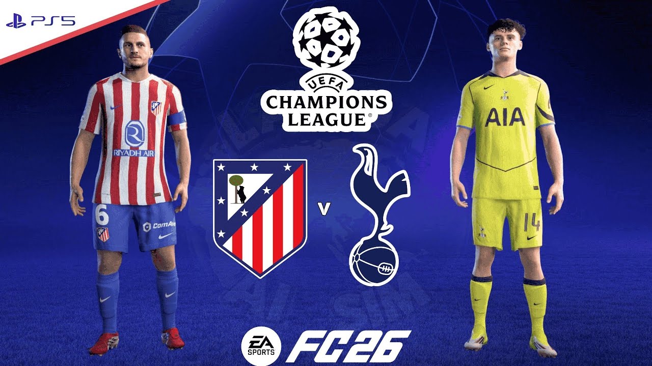 Atletico Madrid v Tottenham | UEFA Champions League 25/26 - Round of 16 | Simulation | FC26 PS5™[4K]