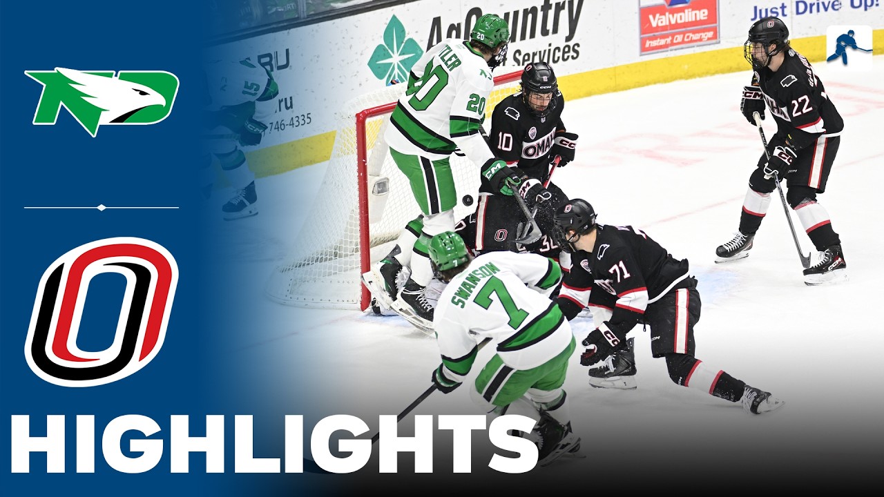 North Dakota vs Omaha | NCAA College Hockey | Highlights - March 06, 2026