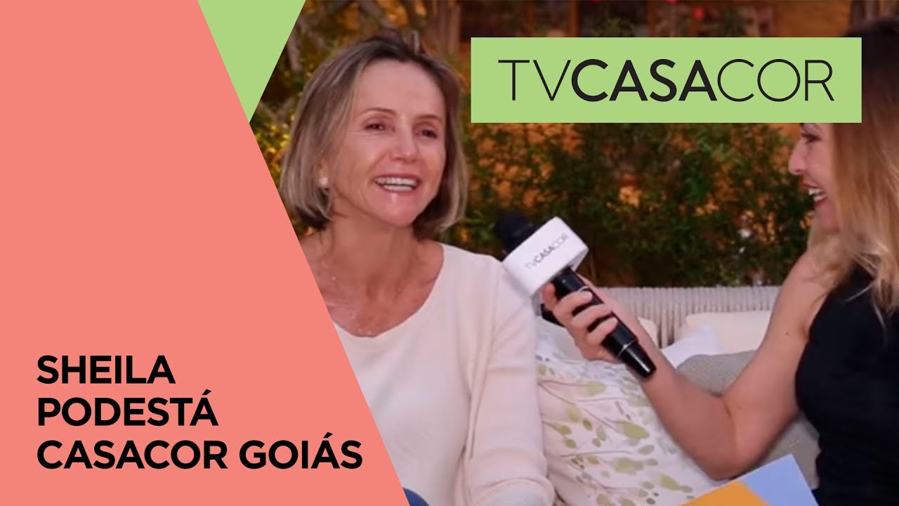 CASACOR Goi&aacute;s 2017 - com a diretora Sheila Podest&aacute;