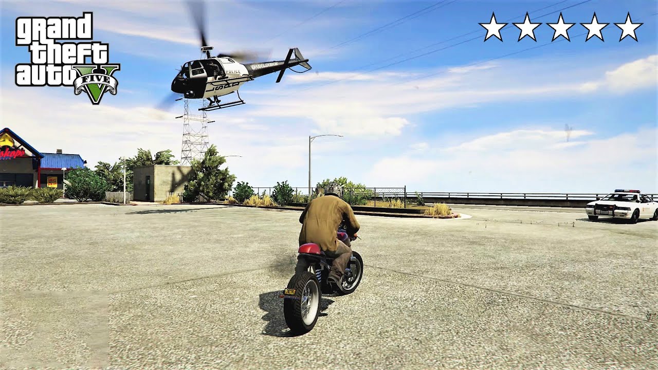GTA 5 - BEST MOTORCYCLE + POLICE CHASE (FCR 1000)