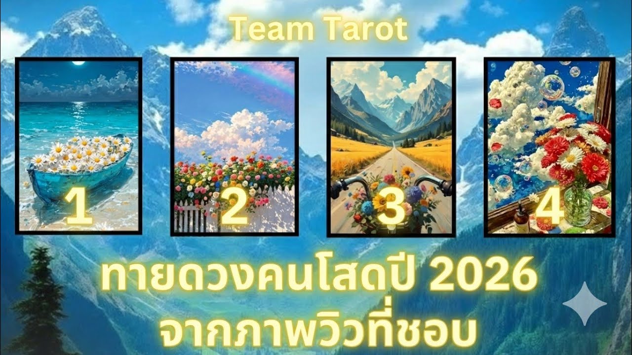 ทายดวงคนโสดปี 2026 จากภาพที่ชอบ 👀🌻 (แบบละเอียด) Pick A Picture ภาพสะท้อนดวงคนโสดตลอดปี!