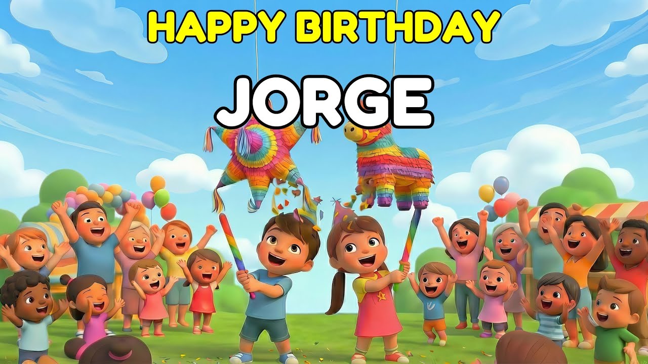 JORGE Happy Birthday Song 👑 Premium 3D Animation
