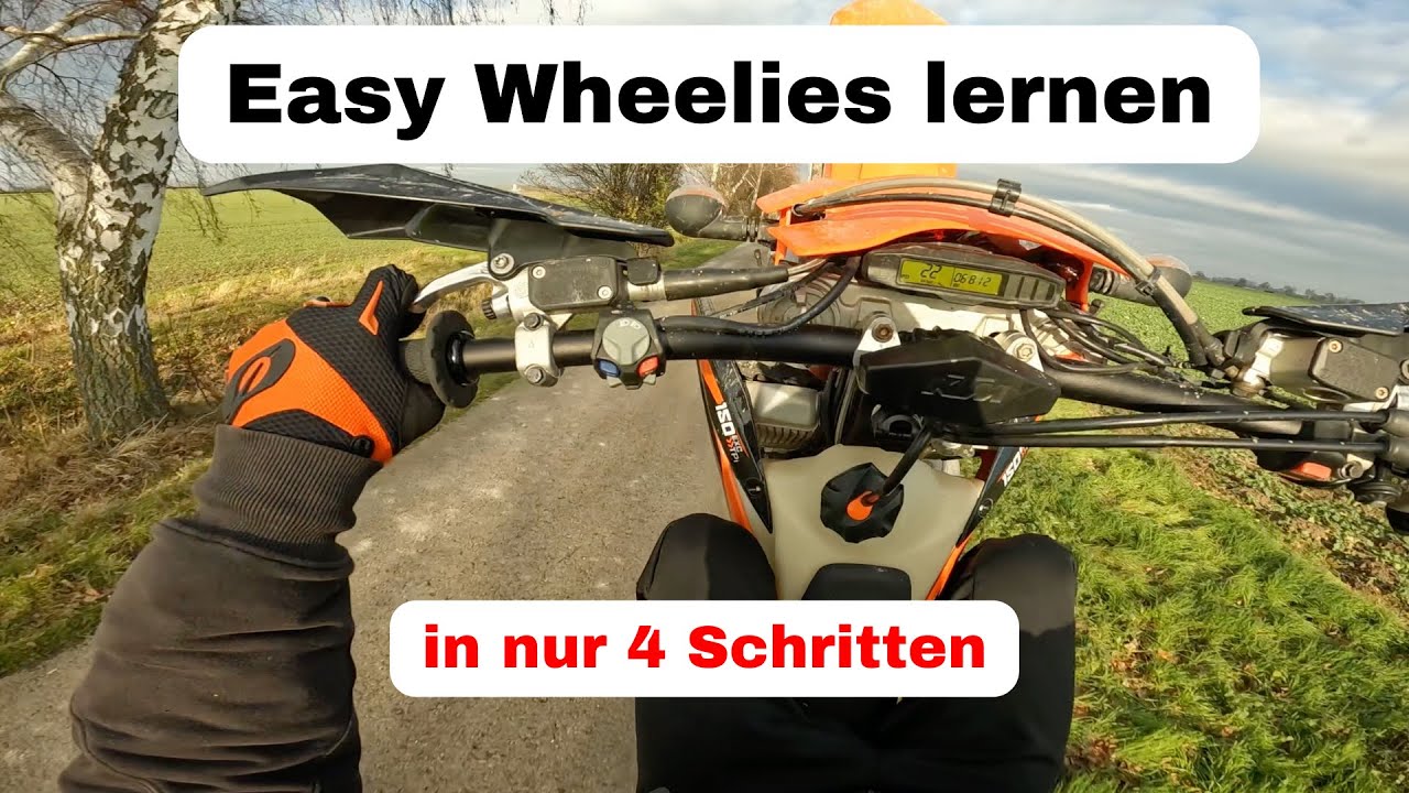 Ich kann richtige Wheelies !!!