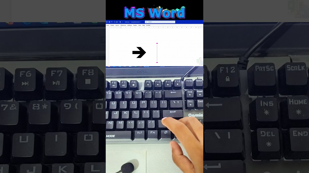 Insert Arrows in MS Word WITHOUT the Insert Menu &ndash; This Shortcut Feels Like a Cheat Code! #word #tip