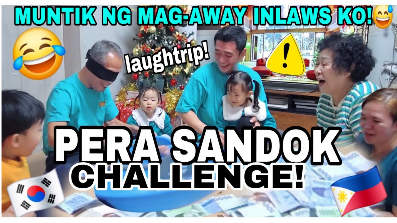 KOREAN FAMILY  ENJOYS PLAYING SANDOK PERA CHALLENGE | MUNTIK NG MAG-AWAY INLAWS KO 😅