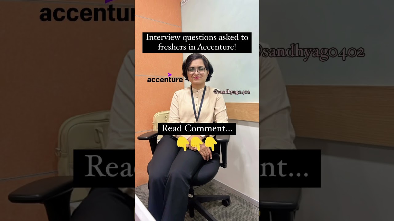 Accenture Interview Questions!!! #yt #motivation #recuirtment #job #youtubeshorts #shorts #accenture