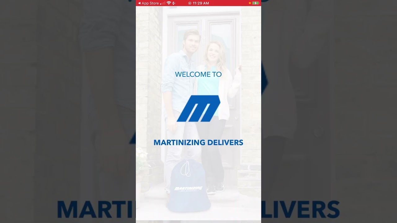 Martinizing Delivers App Instructions
