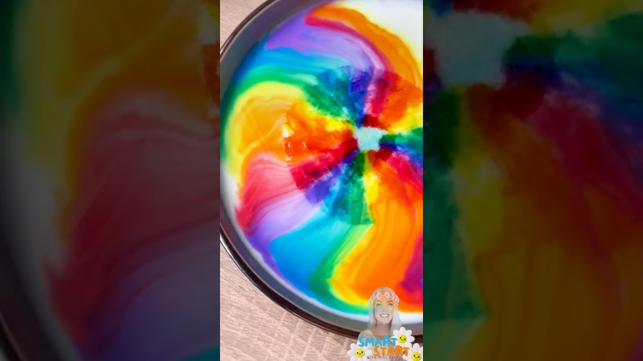 Eksperyment z tęczowym mlekiem! 🌈 Prosta nauka dla dzieci | Mądry start z Miss Daisy