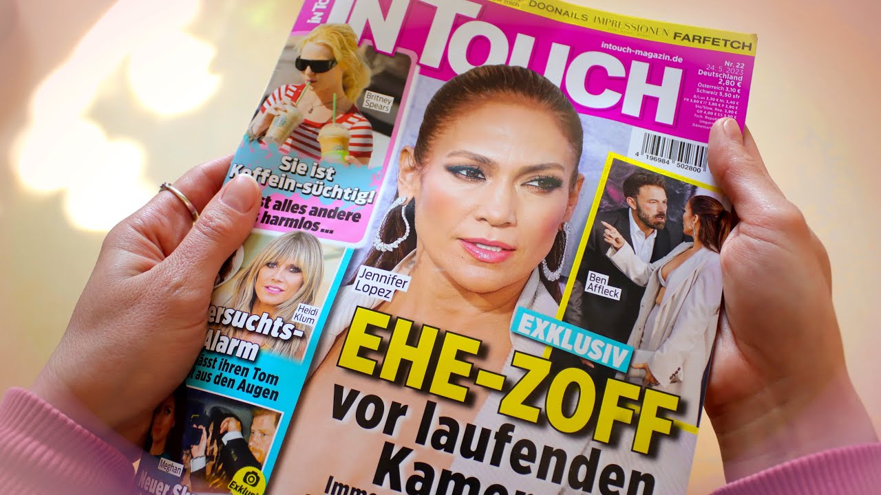 ASMR IN TOUCH MAGAZIN 💐 MAI 2023 | PAPER SOUNDS, PAGE TURNING, TRACING, BRUSHING | GEFL&Uuml;STERT