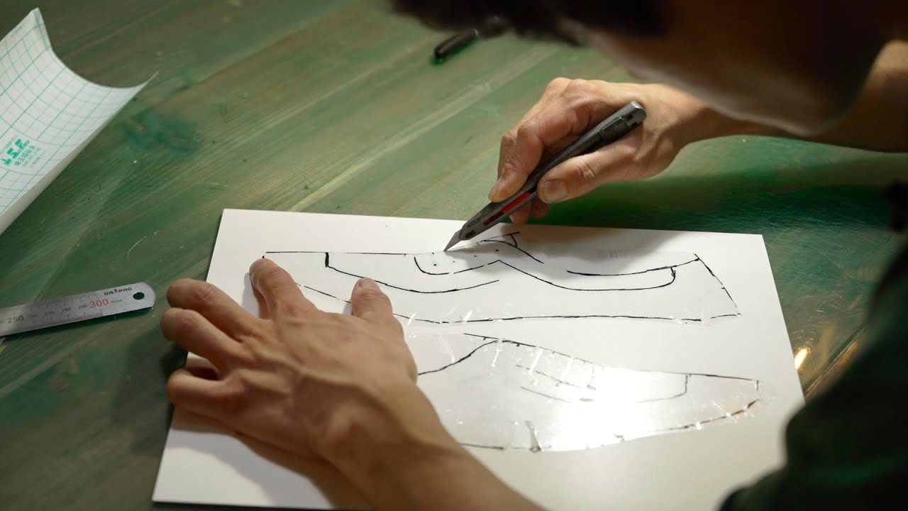 靴の型紙を起こす作業｜パターンメイキングのやり方