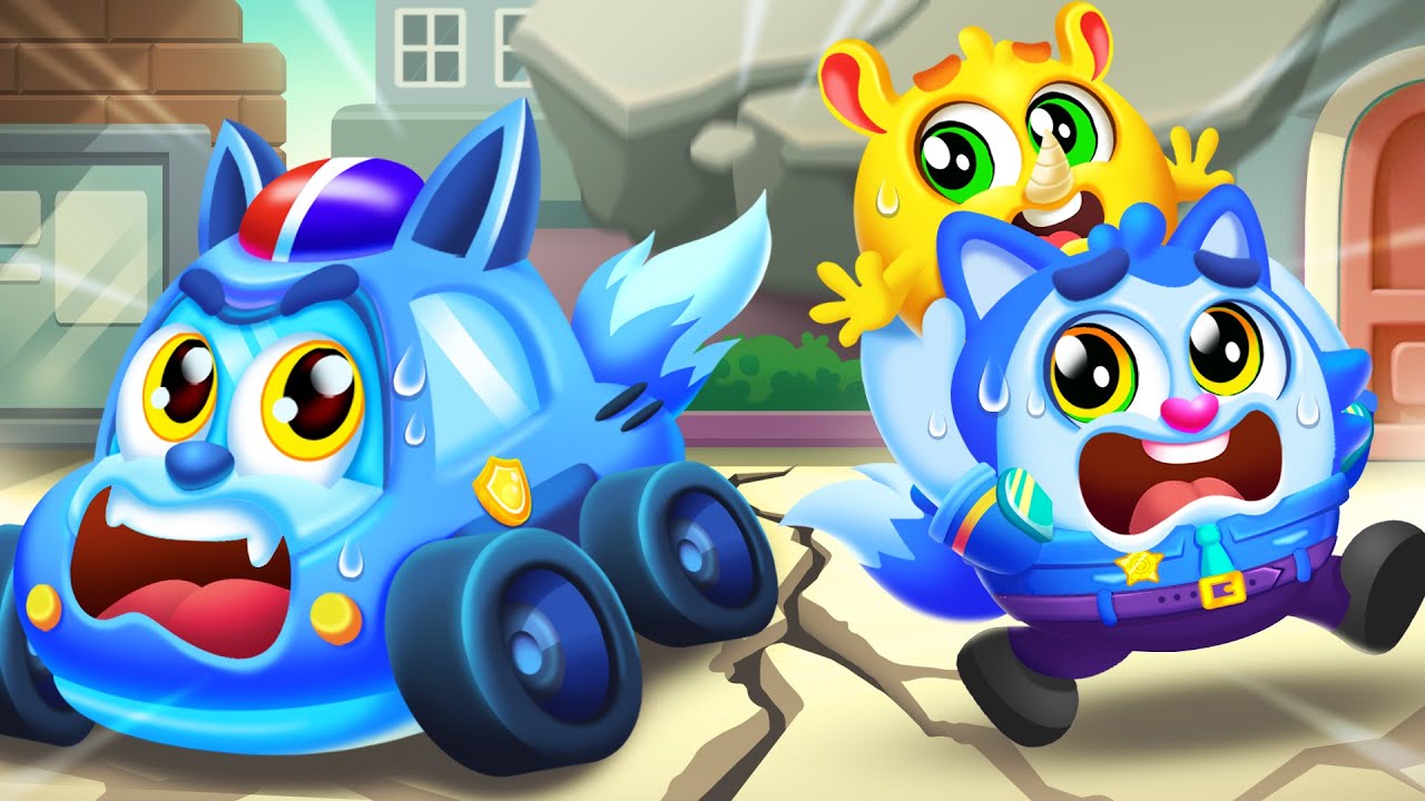 Indoor Earthquake Safety | Safety Tips Cartoon | Earthquake Evacuation | Baby Cars Cartoon