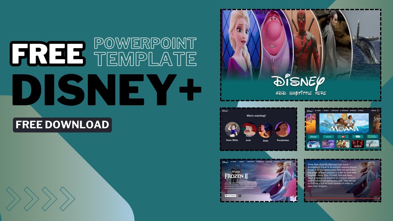 Disney+ PowerPoint Template | Free Download