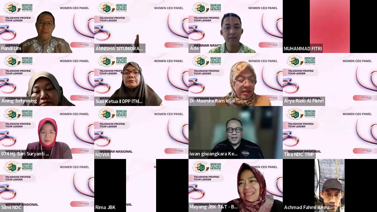 ITMA- WEBINAR & TALKSHOW  REKRUTMEN TOUR LEADER PROFESSIONAL - Keynote Address: H.R Iwan Giwangkara
