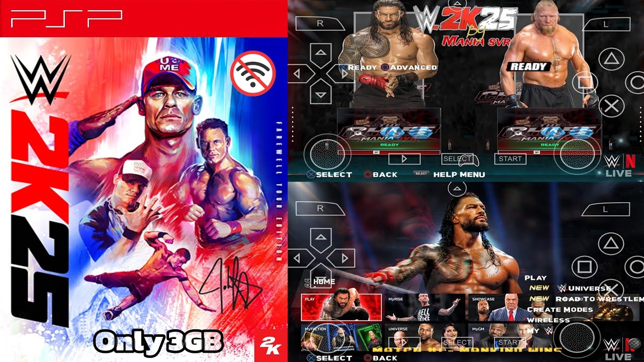 НОВАЯ WWE 2K25 PSP для Android от Mania SVR