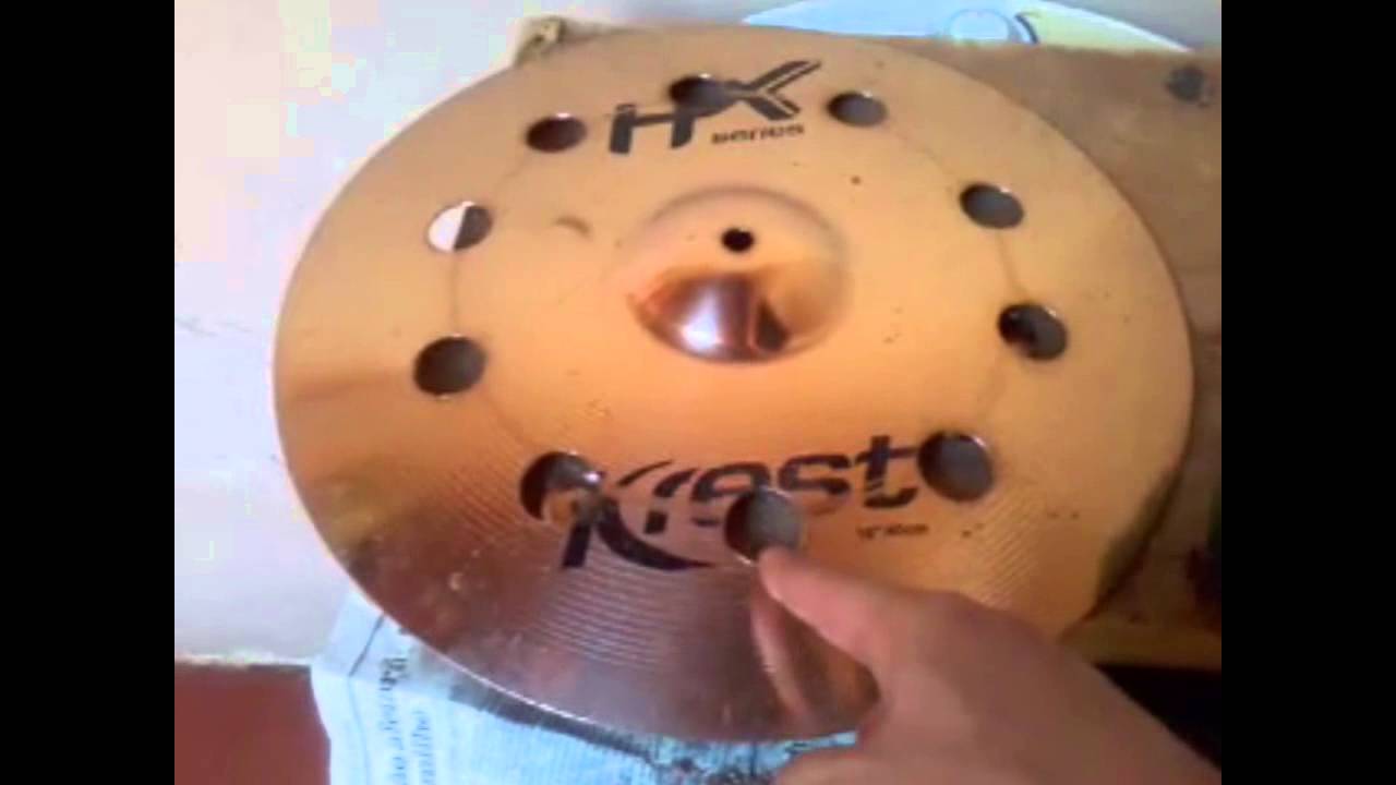 Como furar prato de Bateria