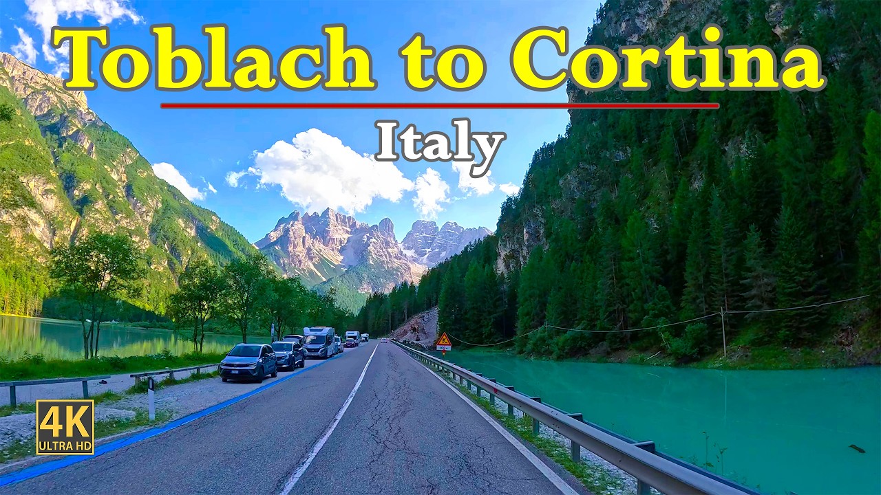 Toblach to Cortina In Italy 🇮🇹 | Scenic Road Trip In Stunning 4K | POV Driving