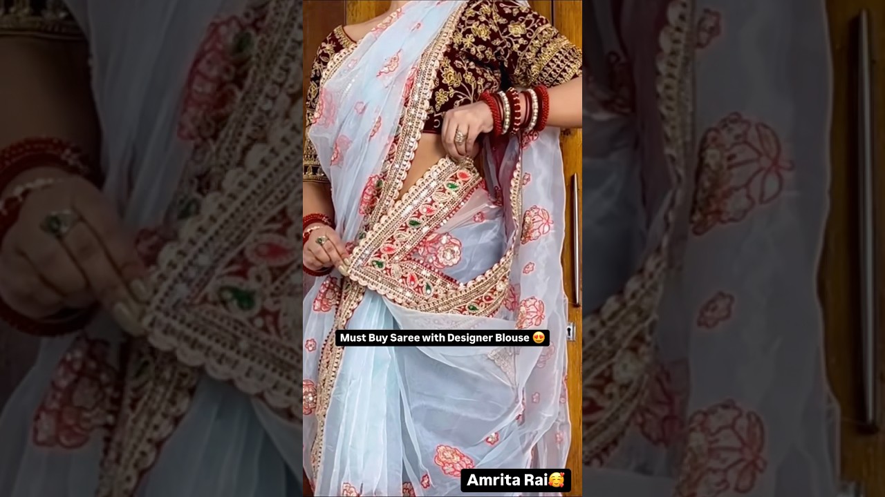 Unique Saree Styling 🥰 #drape #sareedraping #meesho #sareetying #onlineshopping #ytshorts #shorts