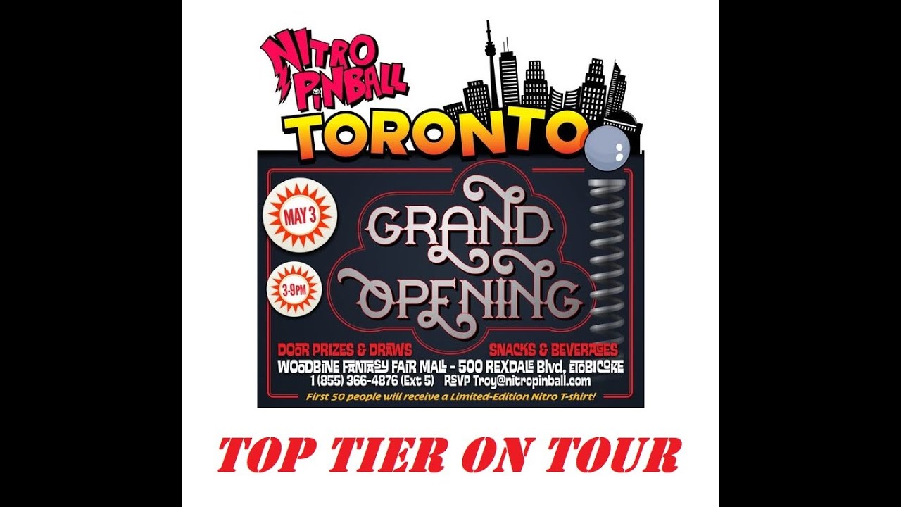 🔥 Nitro Pinball Toronto – Grand Opening VIP Event! 🚀