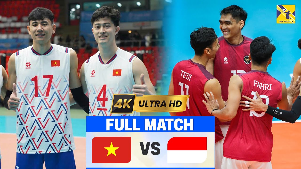 Full 4K | VIETNAM vs INDONESIA | Ngộc Thuân - Quản Trọng Nghĩa thăng hoa bắn phá