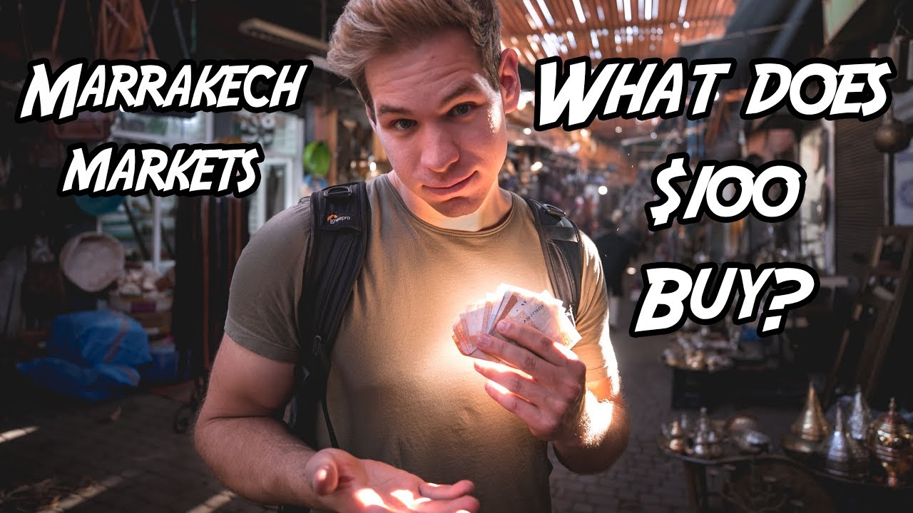 Что дает вам 100 долларов на Marrakech Markets? Марокко