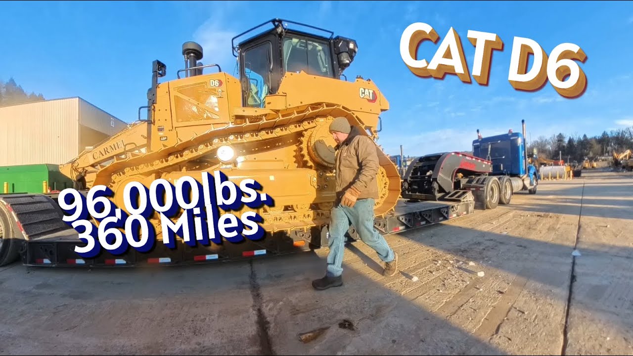 Тяжеловес CAT D6! 96 000 фунтов, 360 миль за 15 минут!