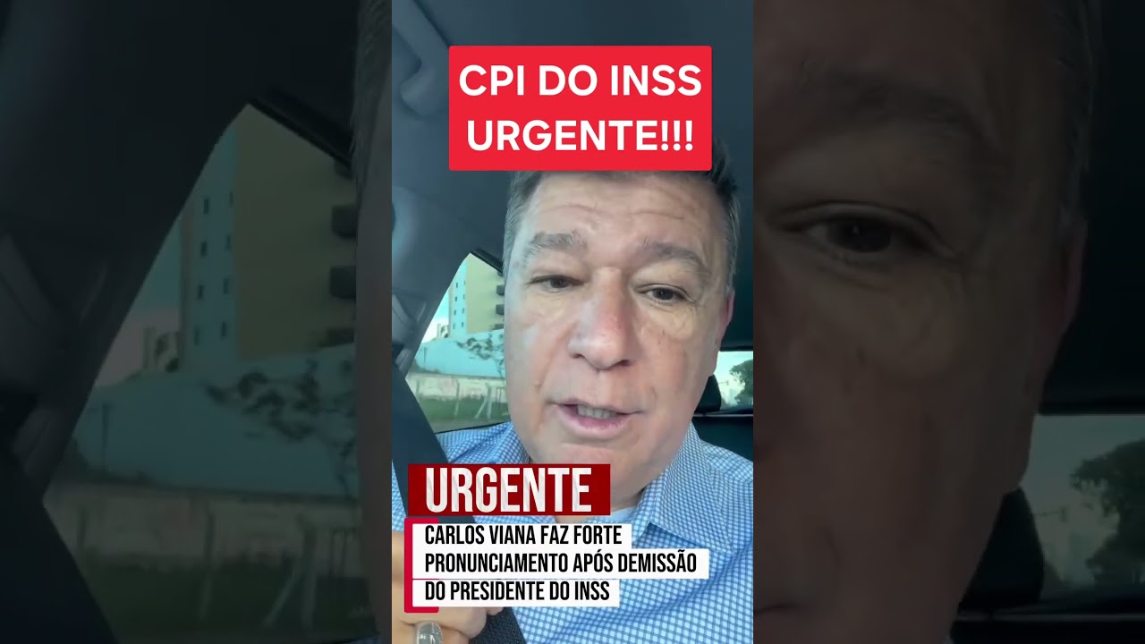 CPI do INSS: Senador Carlos Viana fala sobre demiss&atilde;o no governo #inss #shorts