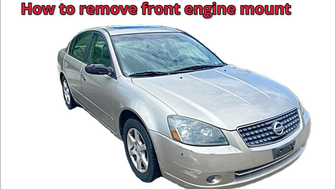 Двигатель Nissan Altima 2.5L 2005 года — как снять переднюю опору двигателя своими руками