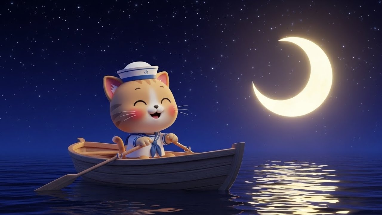 Row Row Row Your Boat - Kids Song 🚣‍♂️🎵 | Cute Animal Nursery Rhyme for Babies