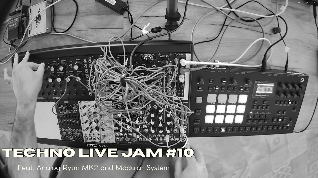 D 1 A L O G I C | Techno live jam #10. Feat. Analog Rytm MK2 & Modular System.