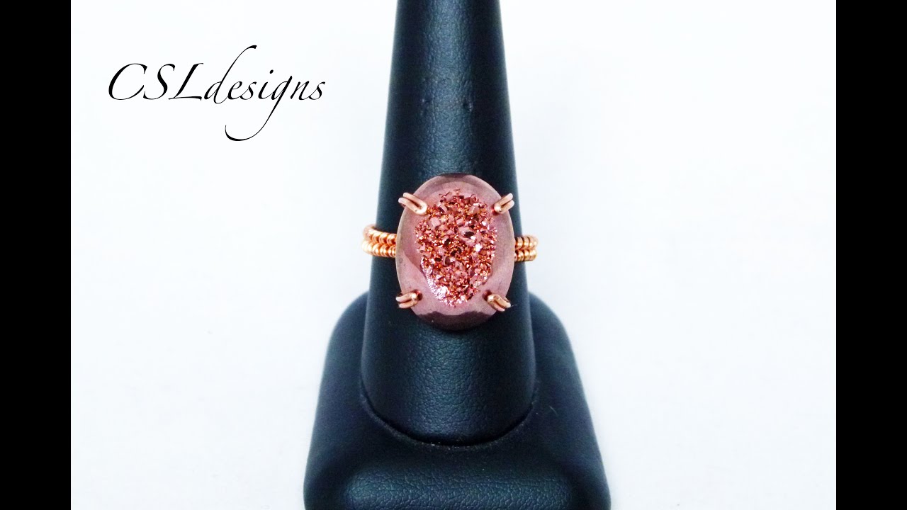 Prong set wirework cabochon ring