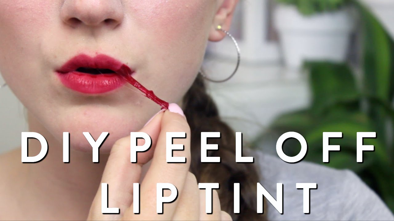 DIY PEEL OFF LIP TINT // 2 DIFFERENT WAYS! WITH AND WITHOUT GLUE!