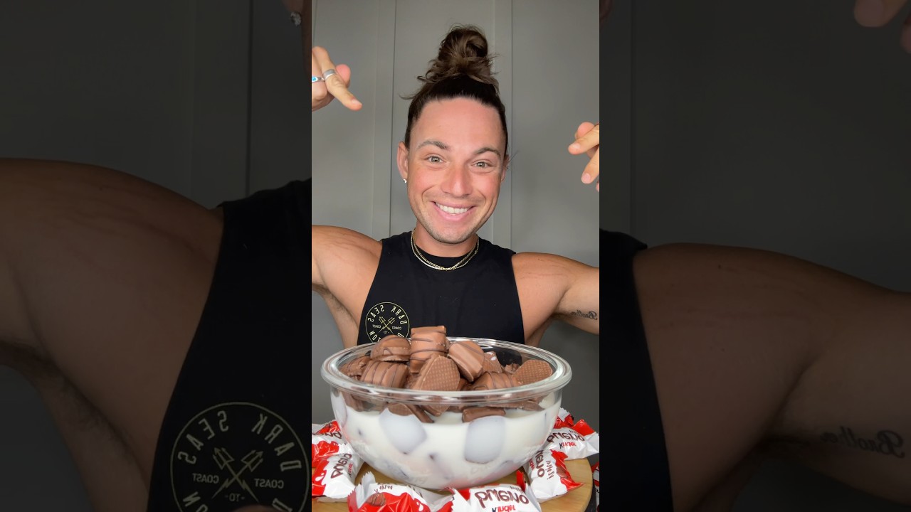 Kinder Cereal 🥣 #kinder #chocolate #cereal #foodie #mukbang #asmr #fyp