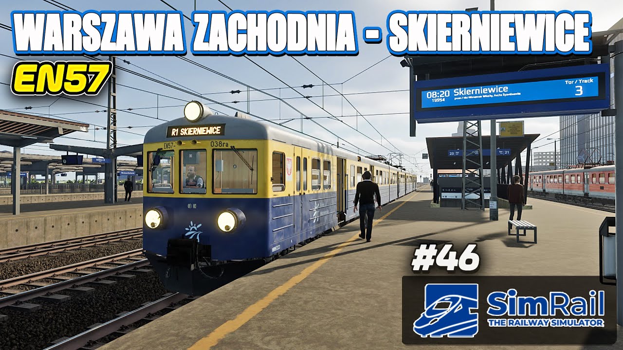 🆕 | SimRail - #46 | DLC | EN57 | WARSZAWA ZACHODNIA - SKIERNIEWICE | 🆕