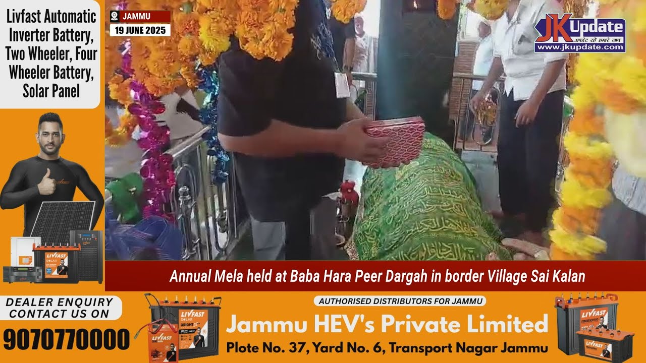 Annual Mela held at Baba Hara Peer Dargah in border Village Sai Kalan