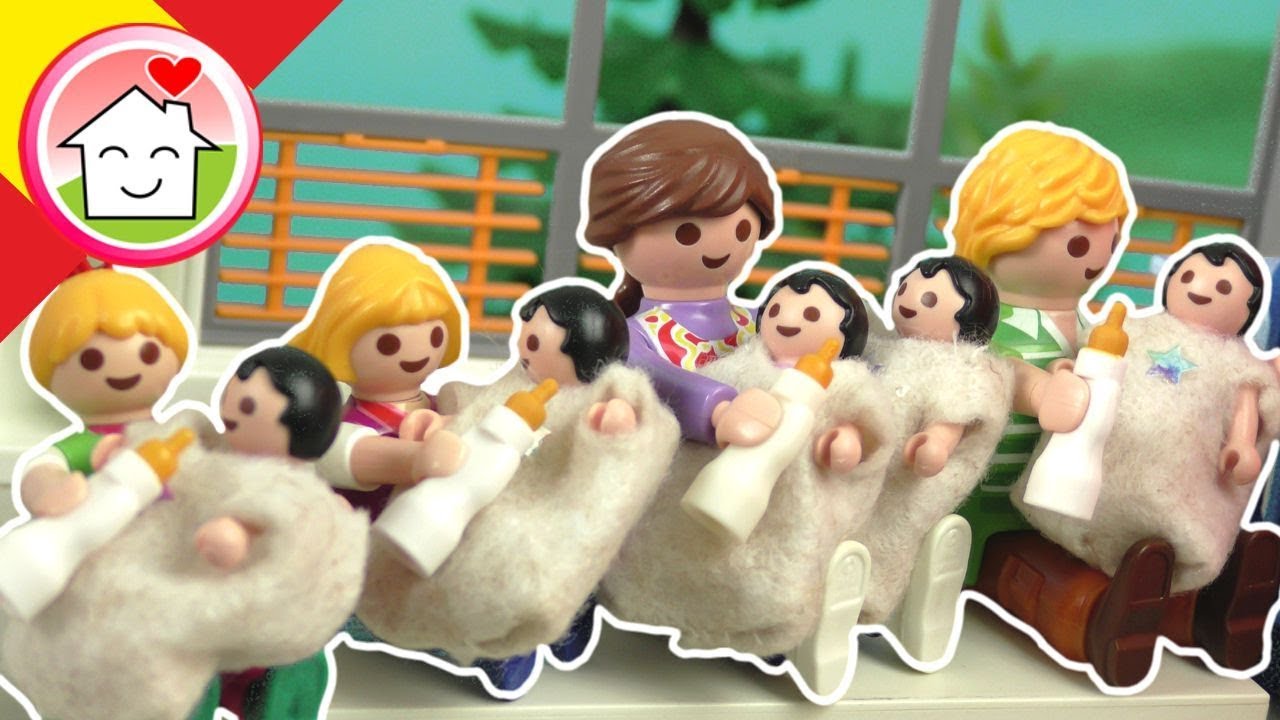 Playmobil en español En el hospital con los quintillizos - La Familia Hauser