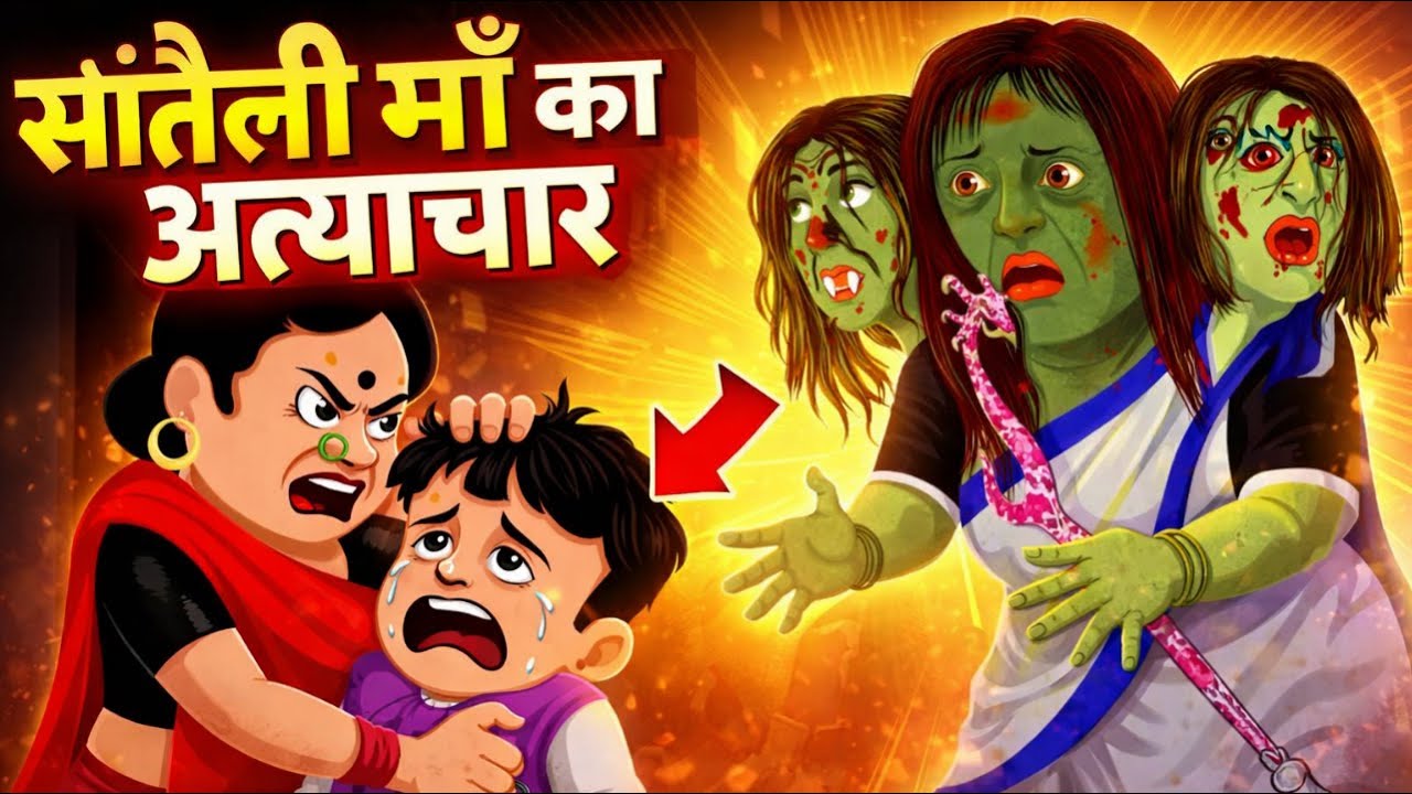 सौतेली माँ । chudail ki kahani। hindi kahaniya । horror story hindi | Cartoon video