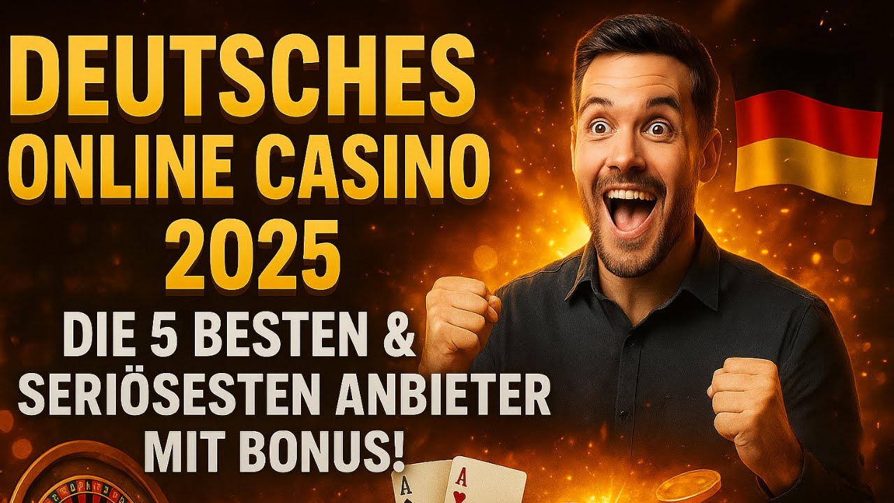 DEUTSCHES ONLINE CASINO 2025 – DIE 5 BESTEN & SERIÖSESTEN ANBIETER MIT BONUS!