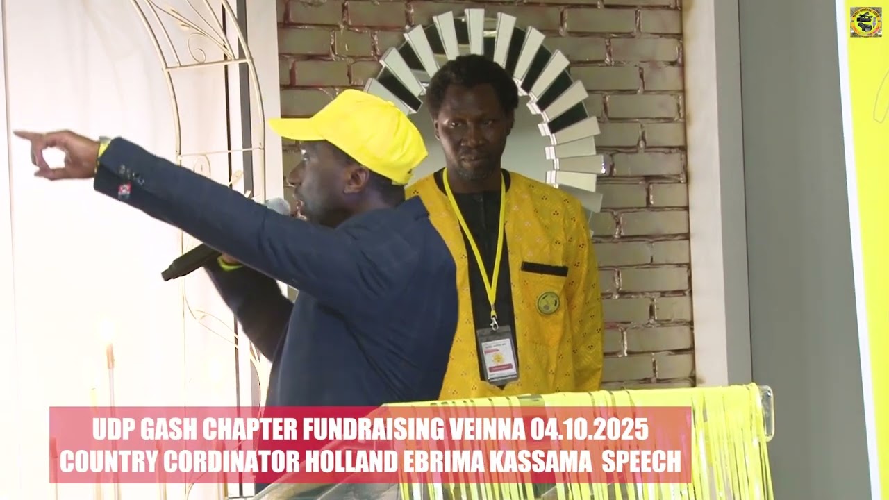 UDP GASH CHAPTER FUNDRAISING VEINNA 04.10. 2025 COUNTRY CORDINATOR HOLLAND EBRIMA KASSAMA  SPEECH