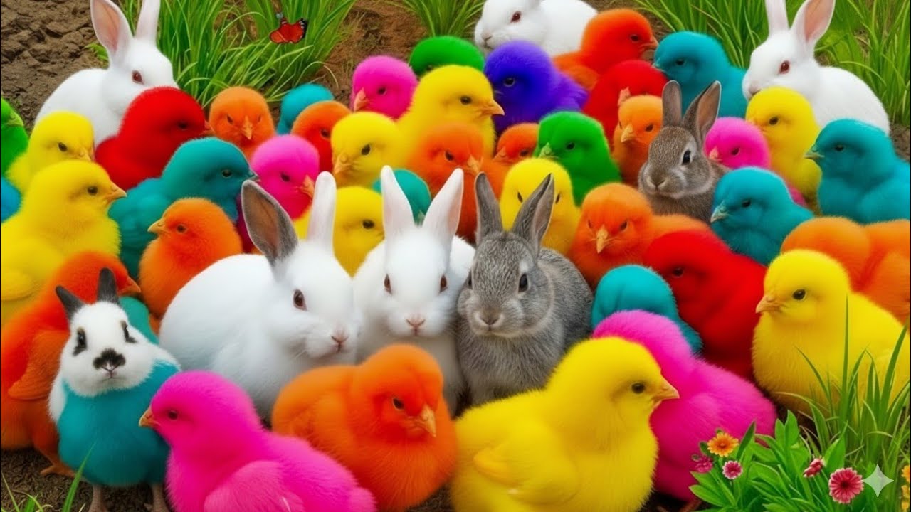 Tangkap Ayam Lucu, ayam warna warni, ayam rainbow, kelinci lucu, bebek lucu, ikan koi, Hewan Lucu