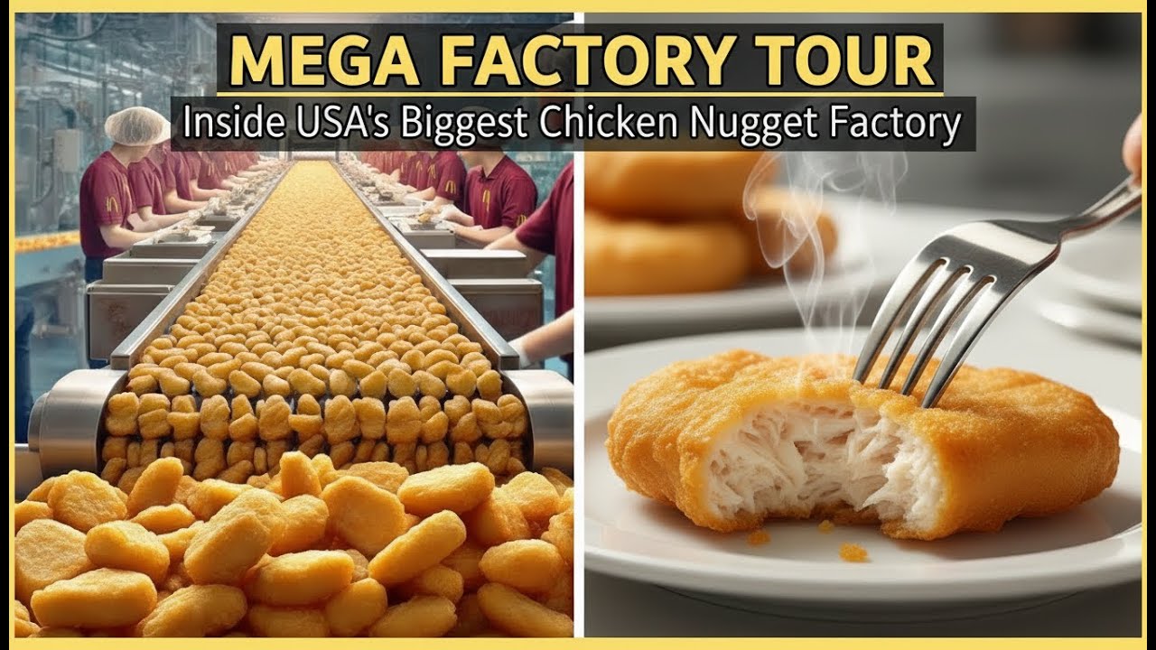 Inside a USA Mega Factory: How Millions of Chicken Nuggets Are Made | Food Manufacturing Documentary