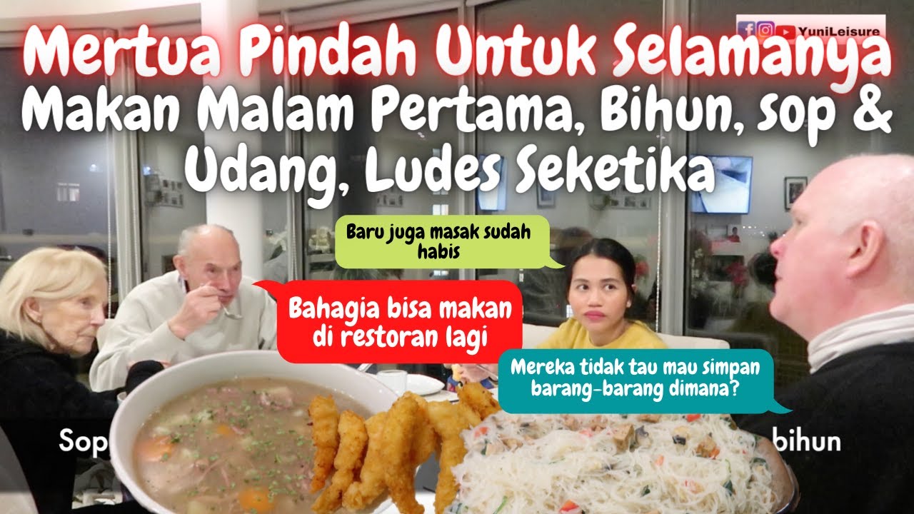 Mertua Pindah Untuk Selamanya, Makan Malam Special Bihun,Sop & Udang Ludes Semua