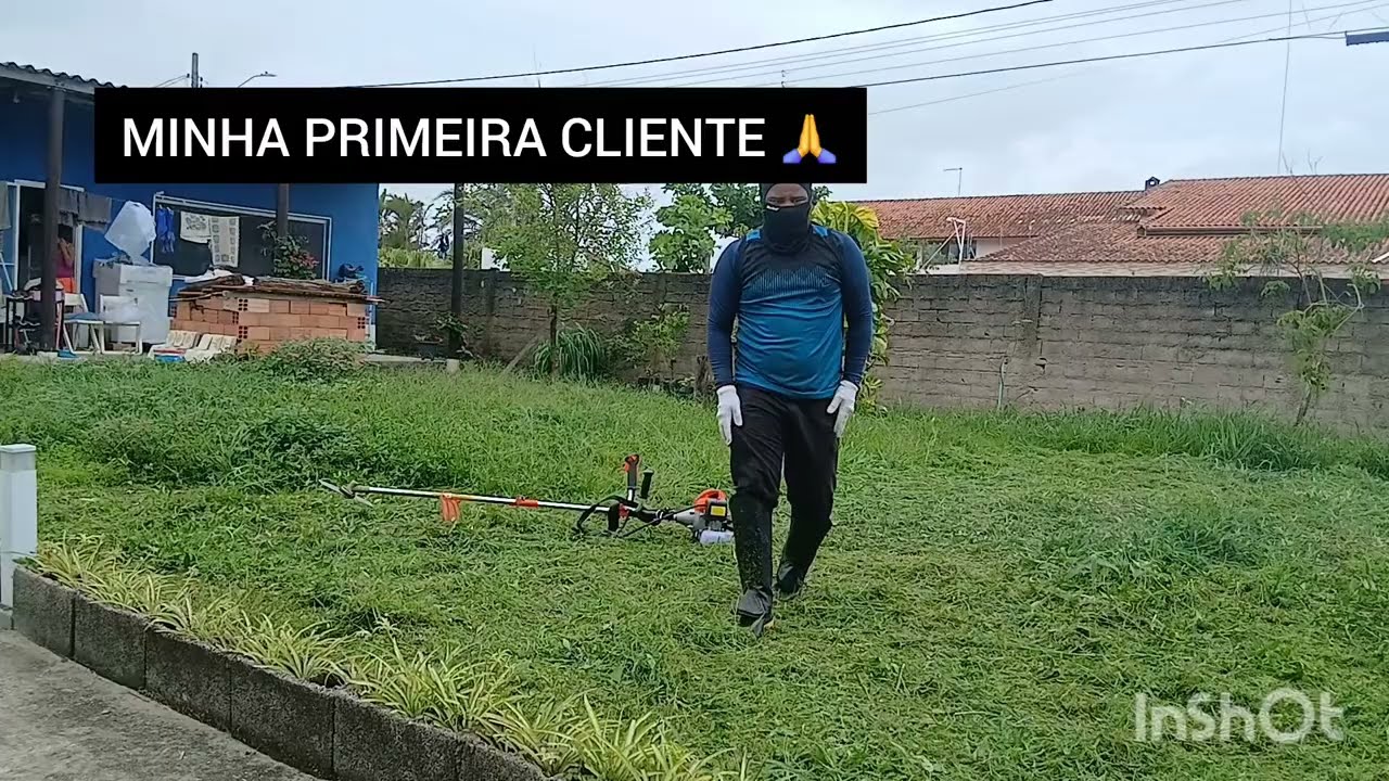 TESTANDO A RO&Ccedil;ADEIRA NAKASAKI 75 CC NA MINHA PRIMEIRA CLIENTE!
