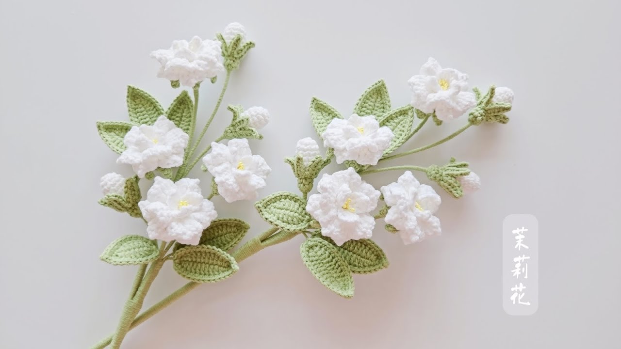 钩针茉莉花：是水宫仙，月宫子，汉宫妃