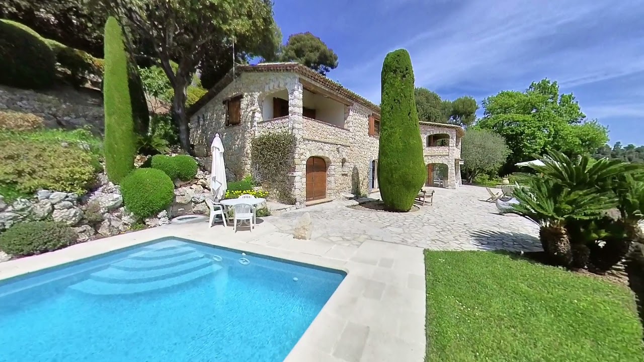 Demeure de charme avec vue mer  sur Saint Paul de Vence - Côte d'Azur - French Riviera